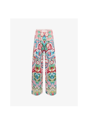 Womens Mary Katrantzou Varenne Floral Woven Trousers
