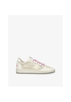Womens Golden Goose Ball Star Low-Top Suede Leather Trainers