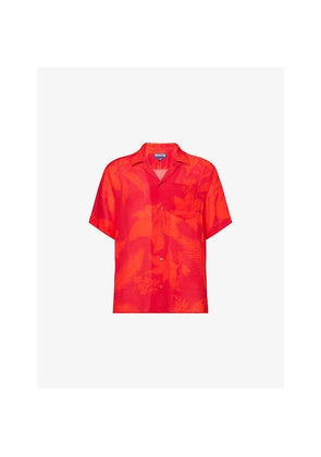 Mens Vilebrequin Charli Floral-Print Woven Shirt