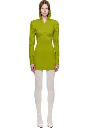 Jean Paul Gaultier Green Crepe Minidress