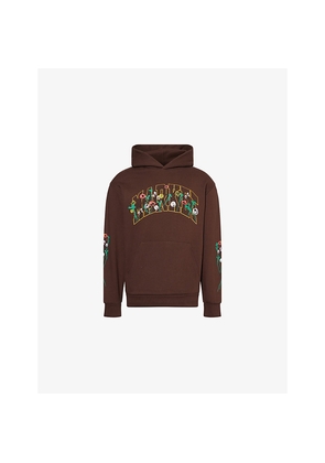 Mens Market x London Flower Market Pansey Graphic-Print Cotton-Jersey Hoody