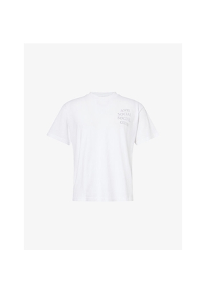 Mens Anti Social Social Club Rhinestone Short-Sleeve Cotton-Jersey T-Shirt