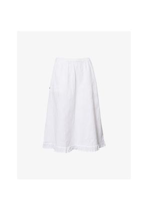 Womens Obey Manor Jacquard-Pattern Cotton-Blend Midi Skirt