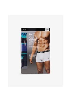 Mens Nike Everyday Dri-Fit Pack-Of-Three Stretch-Cotton Trunks