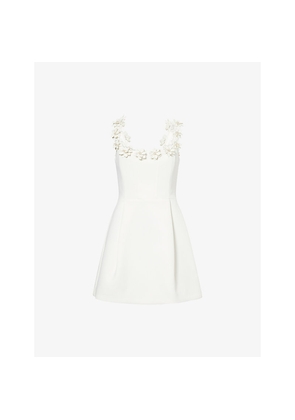 Womens Nadine Merabi Cindy Embellished Woven Mini Dress