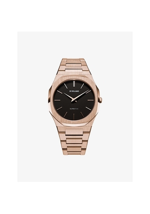 D1 Milano D1-Utbj42 Ultra Thin Rose-Gold PVD Plated Stainless-Steel Quartz Watch