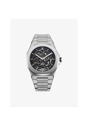 D1 Milano Skeleton Bracelet 41.5mm Stainless Steel Mechanical Watch