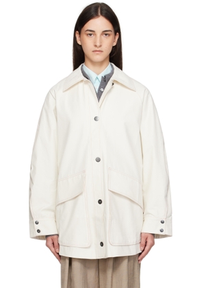 Cordera Off-White Patch Pocket Jacket