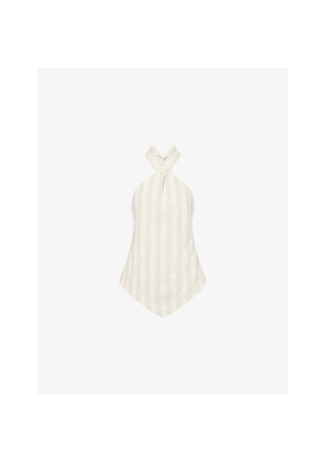 Womens 4th & Reckless Tate Striped Woven Top