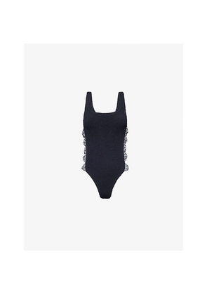 Womens Hunza G Tiffany Square-Neck Swimsuit