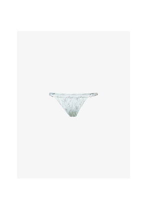 Womens Gracejacob Dahlia Low-Rise Bikini Bottoms