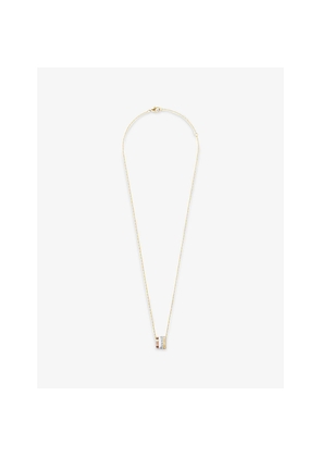 Womens Boucheron Quatre White Edition Large 18ct Yellow-Gold, White-Gold, Pink-Gold, Hyceram and 0.23ct Diamond Necklace