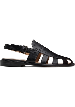 Cordera Black Slingback Loafers