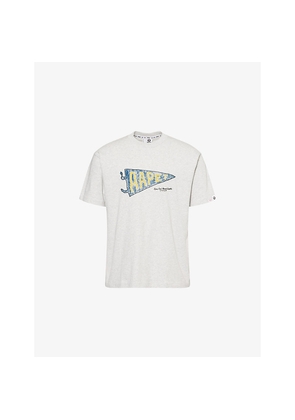 Mens Aape Logo Graphic-Print Cotton-Jersey T-Shirt