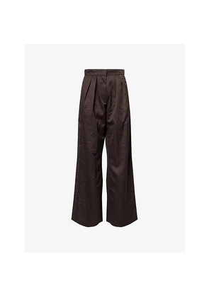 Womens Represent Crimp Wide-Leg Woven Trousers