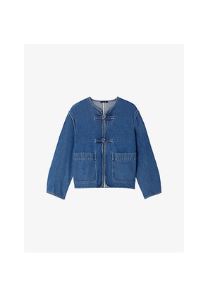 Womens Soeur Agatha Boxy-Fit Denim Jacket