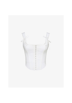 Womens House of CB Kikki Stretch-Cotton Corset Top
