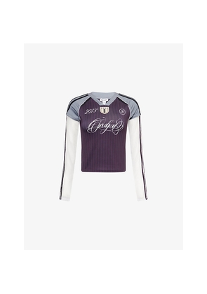 Womens Jaded London Triple Layered Football Jersey Top