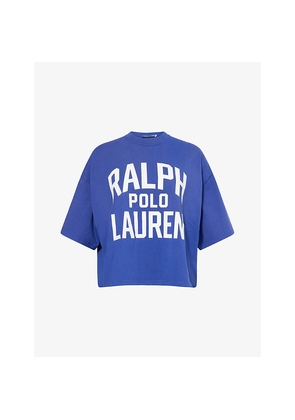 Womens Polo Ralph Lauren Logo-Print Relaxed Cotton-Jersey T-Shirt