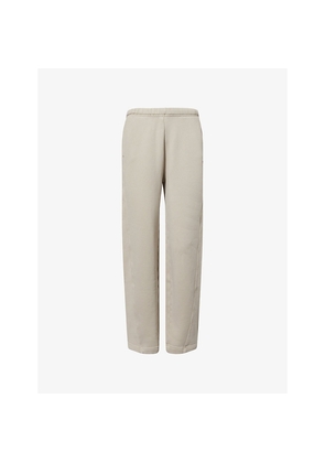 Womens Represent Initial Twisted-Seam Straight-Leg Cotton Jogging Bottoms