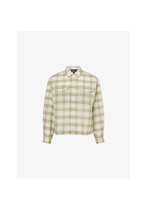 Mens Represent Sheer Flannel Check-Print Woven Shirt
