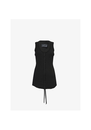 Womens Marc Lebihan Central-Seam Cotton-Jersey Tank Top