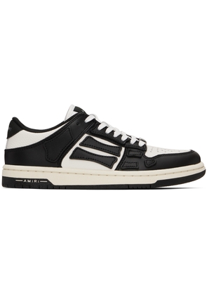 AMIRI White & Black Skel-Top Low Sneakers