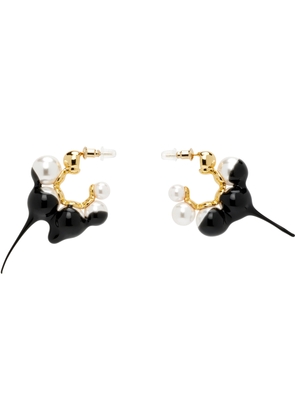 Ottolinger Dipped Pearl Mini Hoop Earrings