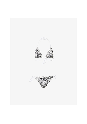 Womens Missoni Miss Chev Zig-Zag Tulle Bikini Set