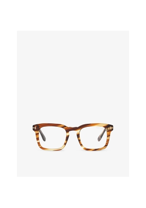 Tom Ford Tr001964 Ft6025-B Square-Frame Acetate Optical Glasses