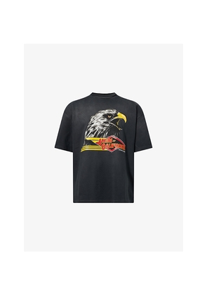 Mens Amiri Eagle Graphic-Print Cotton-Jersey T-Shirt