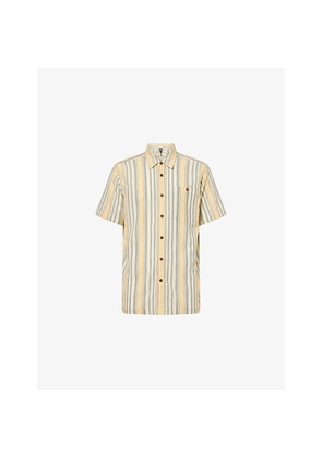 Mens Patagonia Stripe-Print Short-Sleeve Cotton Shirt