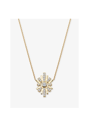 Womens Astley Clarke Atomic 14ct Yellow-Gold and 0.254ct Lab-Grown Diamond Pendant Necklace