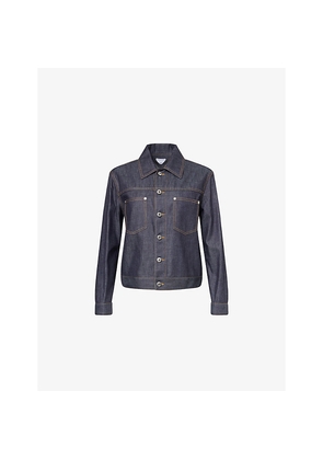 Womens Bottega Veneta Relaxed-Fit Two-Patch-Pockets Denim Jacket
