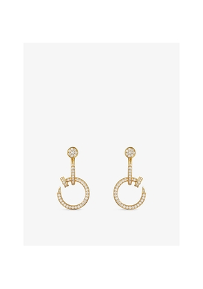 Womens Cartier Juste Un Clou 18ct Yellow-Gold and 1.45ct Brilliant-Cut Diamond Earrings