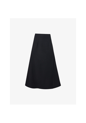 Womens Huishan Zhang Vicky Flared Wool Midi Skirt