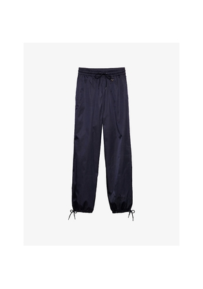 Womens Prada Triangle-Logo Relaxed Re-Nylon Jogging Bottoms