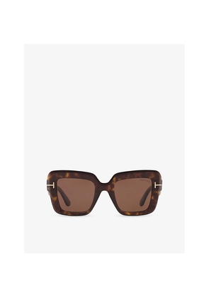 Womens Tom Ford Tr001880 Esme Square-Frame Acetate Sunglasses