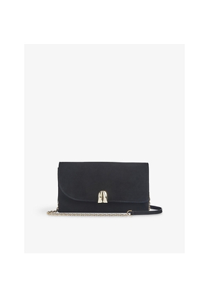Womens LK Bennett Aria Suede Clutch Bag
