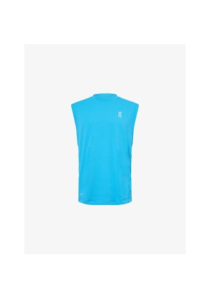 Mens On Train Logo-Print Jersey Tank Top