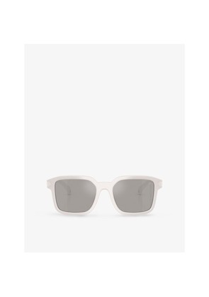 Moncler Me6006 Quaderna Square-Frame Acetate Sunglasses