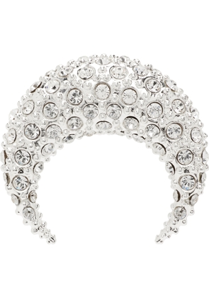 Marine Serre Crystal Moon Stud Single Earring