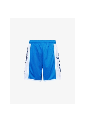Mens Billionaire Boys Club Basketball Brand-Patch Woven Shorts