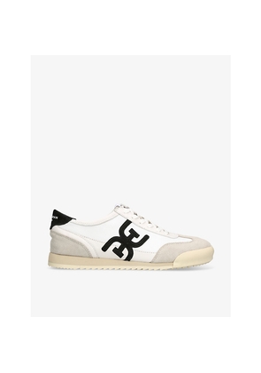 Womens Sam Edelman Ivey Leather and Suede Low-Top Trainers