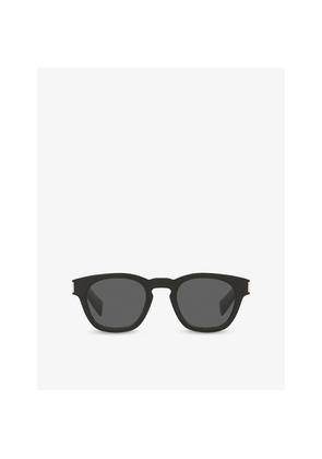 Womens Saint Laurent Sl 746 Round-Frame Acetate Sunglasses