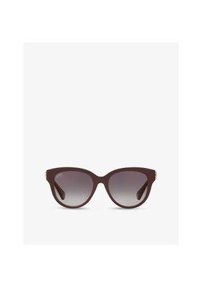 Womens Cartier ct0506S Cat Eye-Frame Acetate Sunglasses