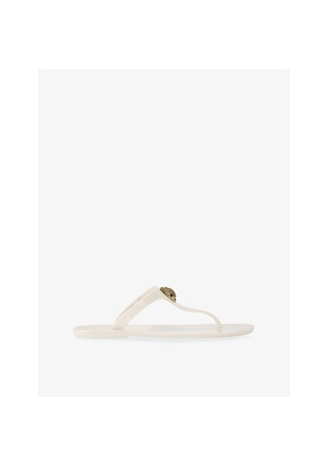 Womens Kurt Geiger London Maddison Faux-Leather Flat Sandals