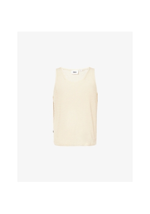 Mens Obey Morro Cut-Out Cotton-Knit Top