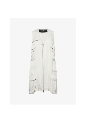 Womens Represent Adrenaline V-Neck Woven Mini Dress