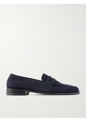 Manolo Blahnik - Perry Suede Penny Loafers - Men - Blue - UK 7